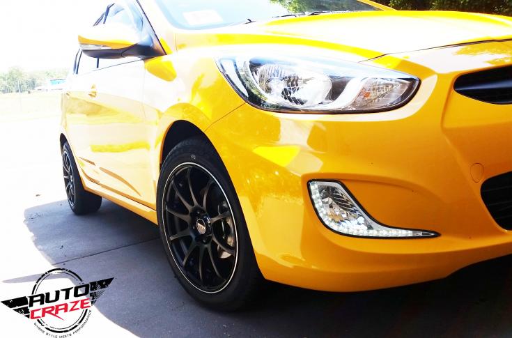 FORD FOCUS 5 STUD HALO SATIN BLACK